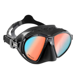 Mask Cressi Zeus BK-BK Iridium Lense (UV BL/OR LENS)